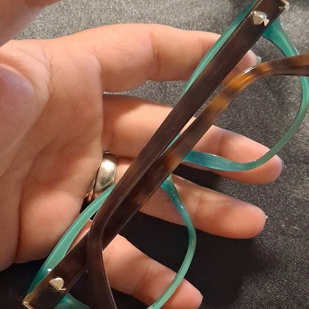 Kate Spade Tortoise and Green Rx Eyeglass Frames Only